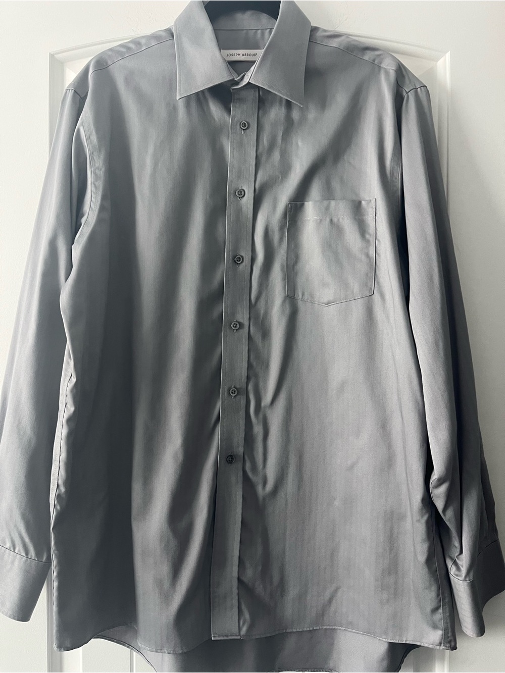 Joseph Abboud Grey Long-Sleeve Dress Shirt